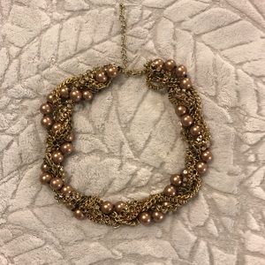 Mixed Metal Statement Necklace